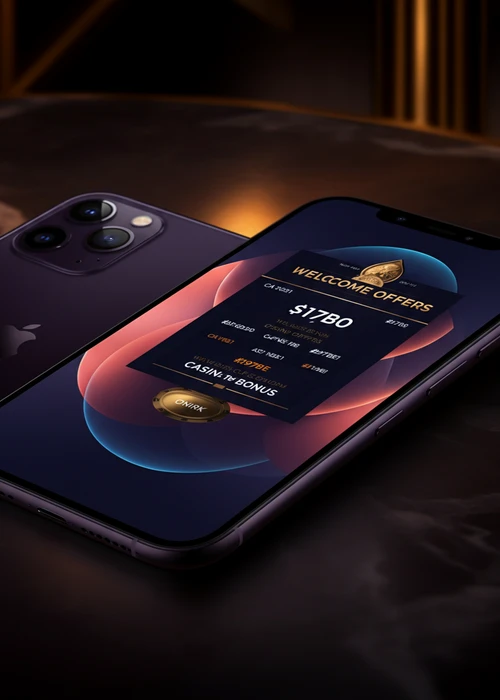 Bannière présentant les bonus exclusifs de Casinova Casino avec des pièces d'or et des tours gratuits.